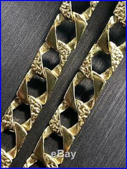 Diamond Cut BOMBE 375 9ct GENUINE GOLD HEAVY Chain Necklace 24 8mm NEW