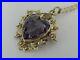 EXQUISITE-ANTIQUE-9ct-GOLD-HEART-SHAPED-AMETHYST-SEED-PEARL-PENDANT-CHAIN-BROOCH-01-fzam