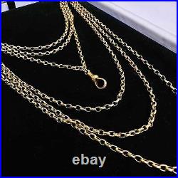 Edwardian 9ct Gold Muff, long guard, belcher link chain