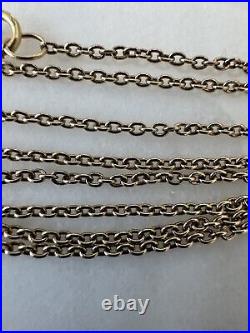 Elizabethan Vintage 9Ct Yellow Gold Cable Link Chain Necklace 1.6mm, 20, 3.15Gr