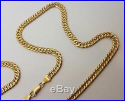 Fabulous 9ct Gold 24 Double Curb Link Chain Necklace. Goldmine Jewellers