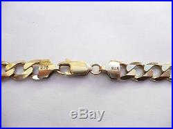 Fantastic Mens Solid 9ct Gold Heavy Curb Link Chain 23 Necklace 43.3 Grams