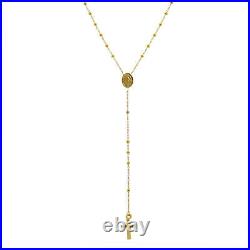 Fine 9ct Gold Adjustable Rosary Necklace
