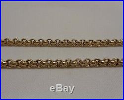Fine Belcher Chain in SOLID 9ct Gold Length 24in (61cm) HEAVY 51.4g