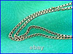 Fine Gold Flat Curb Chain, 460mm x 2mm, weighs 3.2gm