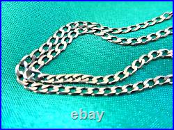 Fine Gold Flat Curb Chain, 460mm x 2mm, weighs 3.2gm