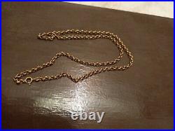 Fine Quality 9 Ct Gold Belcher Link 23 Necklace Chain 8.6 Grams