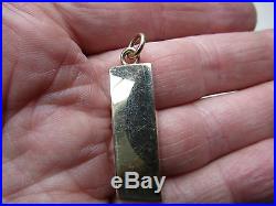 GENTS Chunky HALF OUNCE 15.3 grms solid 9ct GOLD HALLMARK Pendant VGC