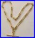 GENUINE-SOLID-9ct-YELLOW-GOLD-ALBERT-CHAIN-FOB-NECKLACE-with-T-BAR-and-SWIVELS-01-qnja