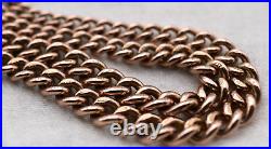 GOOD ANTIQUE Graduated VICTORIAN 9ct GOLD DOUBLE Albert Pocket Watch Chain 25.3g