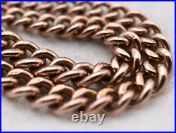 GOOD ANTIQUE Graduated VICTORIAN 9ct GOLD DOUBLE Albert Pocket Watch Chain 25.3g