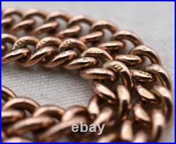 GOOD ANTIQUE Graduated VICTORIAN 9ct GOLD DOUBLE Albert Pocket Watch Chain 25.3g