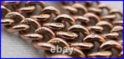 GOOD ANTIQUE Graduated VICTORIAN 9ct GOLD DOUBLE Albert Pocket Watch Chain 25.3g