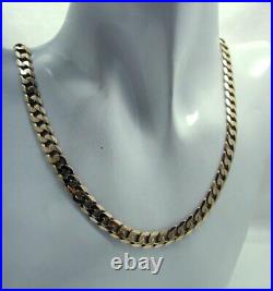 Gents Heavy Quality 9 carat Gold Curb Link Neckchain