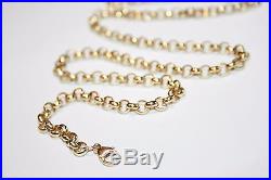 Gents Solid 9ct Gold Belcher Link Chain 28.7 Grams 24 inches