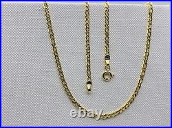 Genuine 9ct Yellow Gold 3mm Double Curb Link Chain Neclace 16 18 20