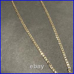 Gold 9 Carat 2.7mm Economy Elite Curb Chain 9ct Fashion Necklace for Men & Women