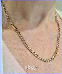 Gold 9ct Curb link chain. 19.79gms