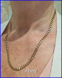 Gold 9ct Curb link chain. 19.79gms