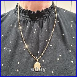 Gold 9ct chain with locket. 15.12gm