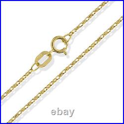 Gold Belcher Chain Diamond Cut 9ct Gold Belcher Link Solid Gold Chain All Length