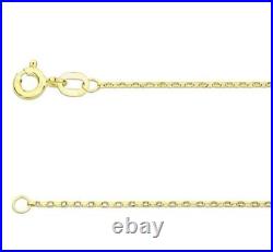 Gold Belcher Chain Diamond Cut 9ct Gold Belcher Link Solid Gold Chain All Length