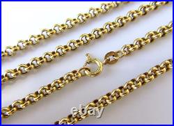 Gold Belcher Necklace 9ct Yellow Gold Belcher Chain (17 Inches)