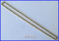 Gold Belcher Necklace 9ct Yellow Gold Belcher Chain (17 Inches)