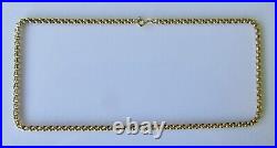 Gold Belcher Necklace 9ct Yellow Gold Belcher Chain (17 Inches)