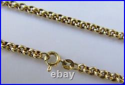 Gold Belcher Necklace 9ct Yellow Gold Belcher Chain (17 Inches)