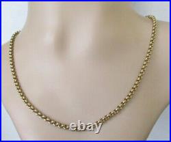 Gold Belcher Necklace 9ct Yellow Gold Belcher Chain (17 Inches)