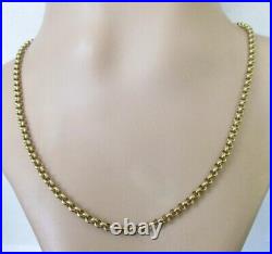 Gold Belcher Necklace 9ct Yellow Gold Belcher Chain (17 Inches)