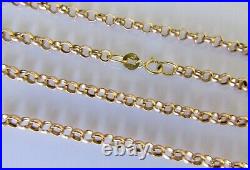 Gold Belcher Necklace 9ct Yellow Gold Hollow Belcher Chain (20 Inches)