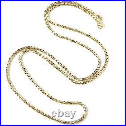 Gold Chain Box Style 9ct Yellow 12.2g 2mm Wide 22 Inches Solid Hallmarked