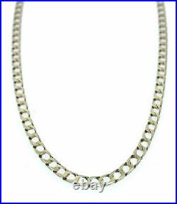 Gold Curb Chain 9ct Yellow Gold Chain 18 Inch 3mm Wide Mens Solid Gold Chain