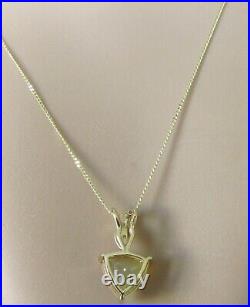 Gold Diamond Necklace 9ct Gold Jelly Opal Diamond Pendant & 9ct Gold Chain