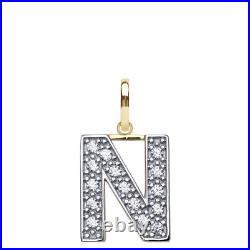 Gold Initial Pendant & Chain 9ct Gold Initial Necklace Letter & Chain Small