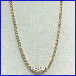 Gold Rope Chain Bracelet 375 9ct Mens Ladies Necklace Hallmarked 3mm NEW