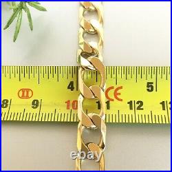 HEAVY 9ct SOLID GOLD CURB CHAIN 20 MEN'S 61.1g