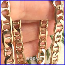 HEAVY 9ct SOLID RICH GOLD ANCHOR CURB CHAIN 40.49g (1.3toz) 18 1/2