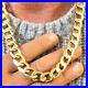 HEAVY-9ct-SOLID-YELLOW-GOLD-MEN-S-CHUNKY-24-CURB-CHAIN-NECKLACE-160-2-grams-01-eb