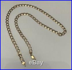 HEAVY SOLID 9ct GOLD MENS CHAIN NECKLACE. 20