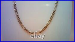 Hallmarked 9 ct Gold 18.75 Figaro Chain. (D)