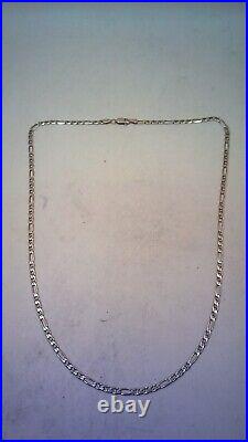 Hallmarked 9 ct Gold 18.75 Figaro Chain. (D)