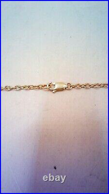 Hallmarked 9 ct Gold Small Linked Chain 19.25 in Length. (D)