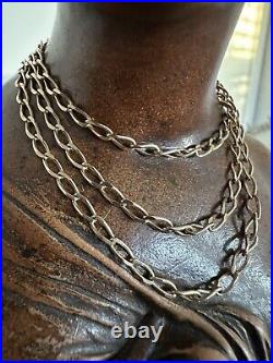 Hallmarked 9Ct Y Gold Curb Link Chain Necklace 5.45Gr, 3mm, 51.7Cm B'ham 1989