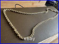 Hallmarked Sheffield 1990 9ct Gold Necklace Chain 17.7 Gram 45cm Long