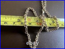 Hallmarked Sheffield 1990 9ct Gold Necklace Chain 17.7 Gram 45cm Long