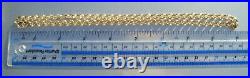Heavy 9Ct/375 HM Solid Gold Belcher Chain Necklace Approx 18 45cm 17 Grams