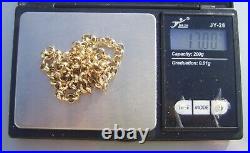 Heavy 9Ct/375 HM Solid Gold Belcher Chain Necklace Approx 18 45cm 17 Grams